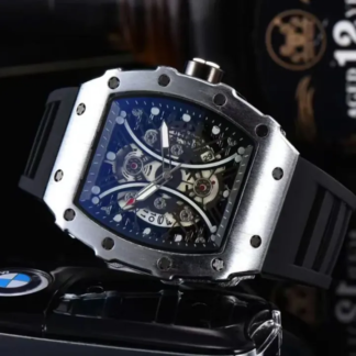 Richard Mille Style Square Watch (Black)