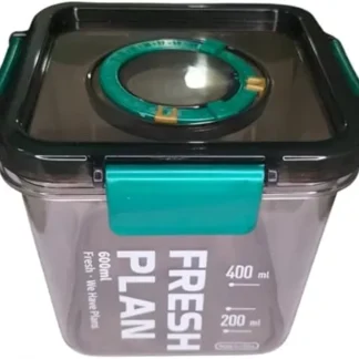 1 Pc Square Canister - 600ml (58-63)