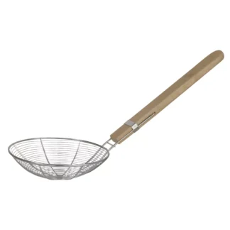 Stainless Steel Strainer With Wooden Handle