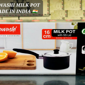Kawashi Non-Stick Milk Pot With SS Lid - 16cm