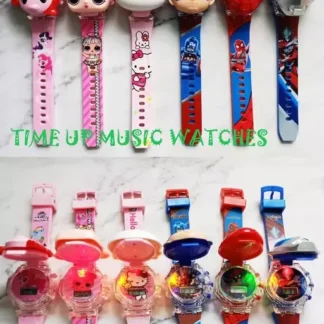 Cartoon Design Music & Glow Kids Digital Watch