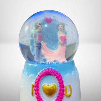 Snow Globe with Light - Couple Statue