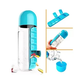 Pill Organizer Water Bottle - 600ml