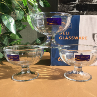 1 Pcs Delisoga Ice Cream Cup Glass Set - Y4002