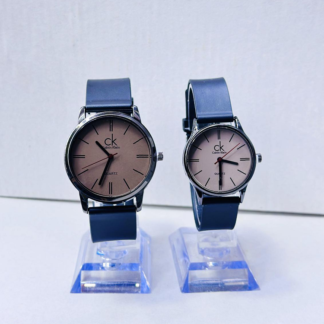 CK Leather Strap Couple Watch