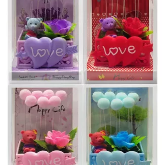 Teddy With Balloons - Valentine Gift