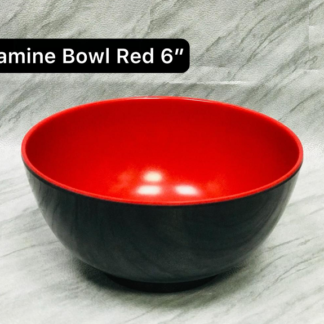 6 Inch Melamine Bowl - Red - 548-20B