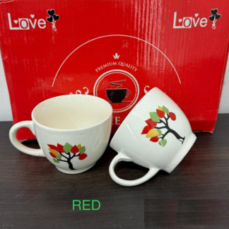 6 Pcs Coffee Cup - Red