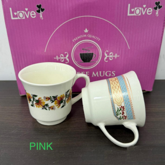 6 Pcs Coffee Cup - Pink