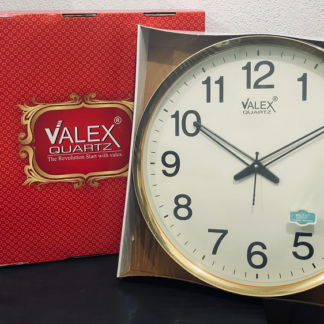 Valex Quartz Gold Frame Wall Clock - VQ-01
