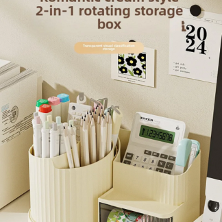 2 In 1 Rotating Stationary Organizer