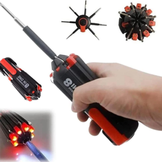 8 in 1 Screwdriver With Torch