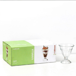 6 Pcs Citinova Vanilla Ice Cream Glass Set