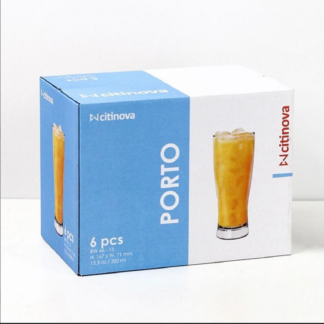 6 Pcs Citinova Porto Glass Set - 380ml