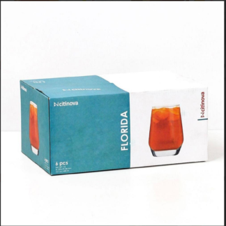 6 Pcs Citinova Florida Glass Set - 400ml