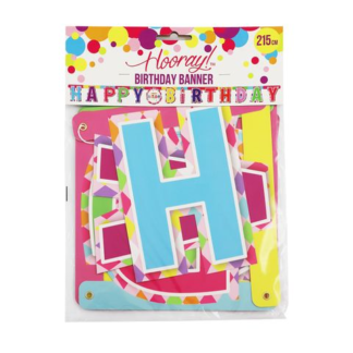 Happy Birthday Flag Banner