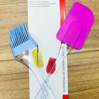 Silicone brush and spatula set