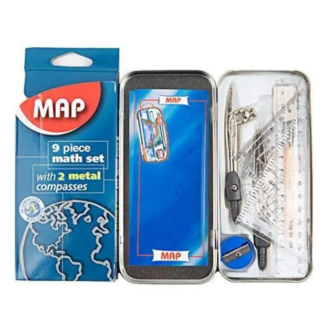 Map Mathematical Compass Box - 9 Pcs