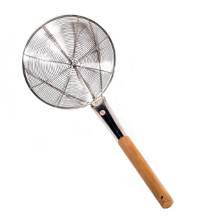 Wooden Handle Steel Strainer - 77-3