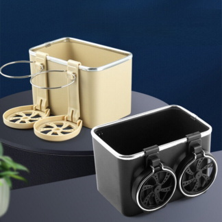 Car Armrest Storage Box with 2 Cup Holder