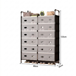 2 Way 7 Layer Dustproof Shoe Rack