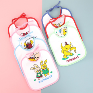 7 Pcs Baby Bibs Set