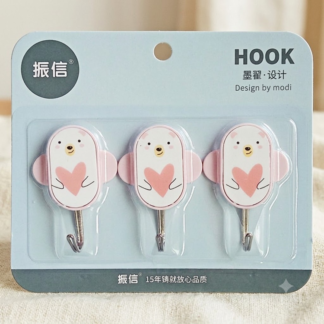 3 Pcs Bear Wall Hooks Set