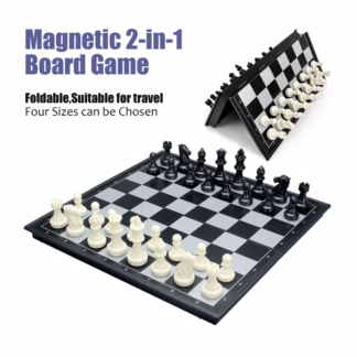 2 In 1 Magnetic Chess & Checkers Game
