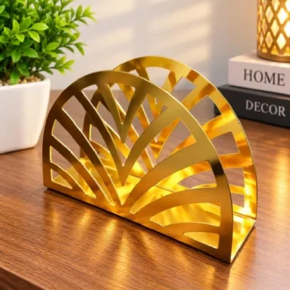 Oval Shaped Gold Tissue Holder