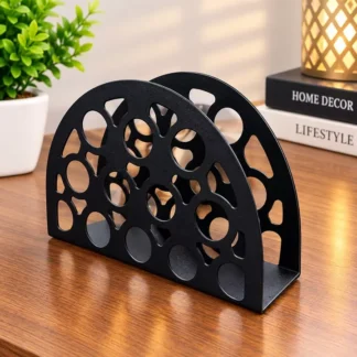 Oval Shaped Black Tissue Holder