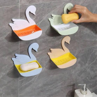 Wall Mounted - Swan Plastic Soap Holder