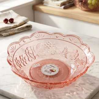 Elegant Fiber Plastic Fruit Bowl - 765-28A