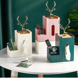 Luxury Golden Deer Tissue Box